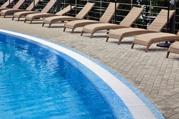 Poolside Hardscaping in Gaithersburg